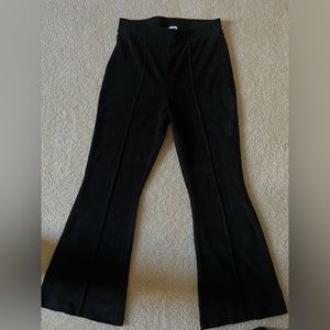 Aerie Black Corduroy Flare Leggings